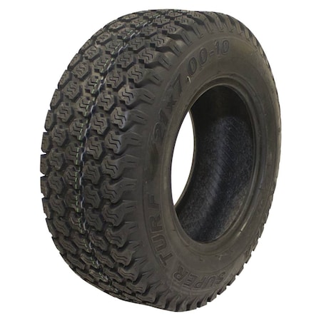 Stens 21x7.00-10 Lawn Mower Tire, 4 Ply, Super Turf, 26 psi 160-425